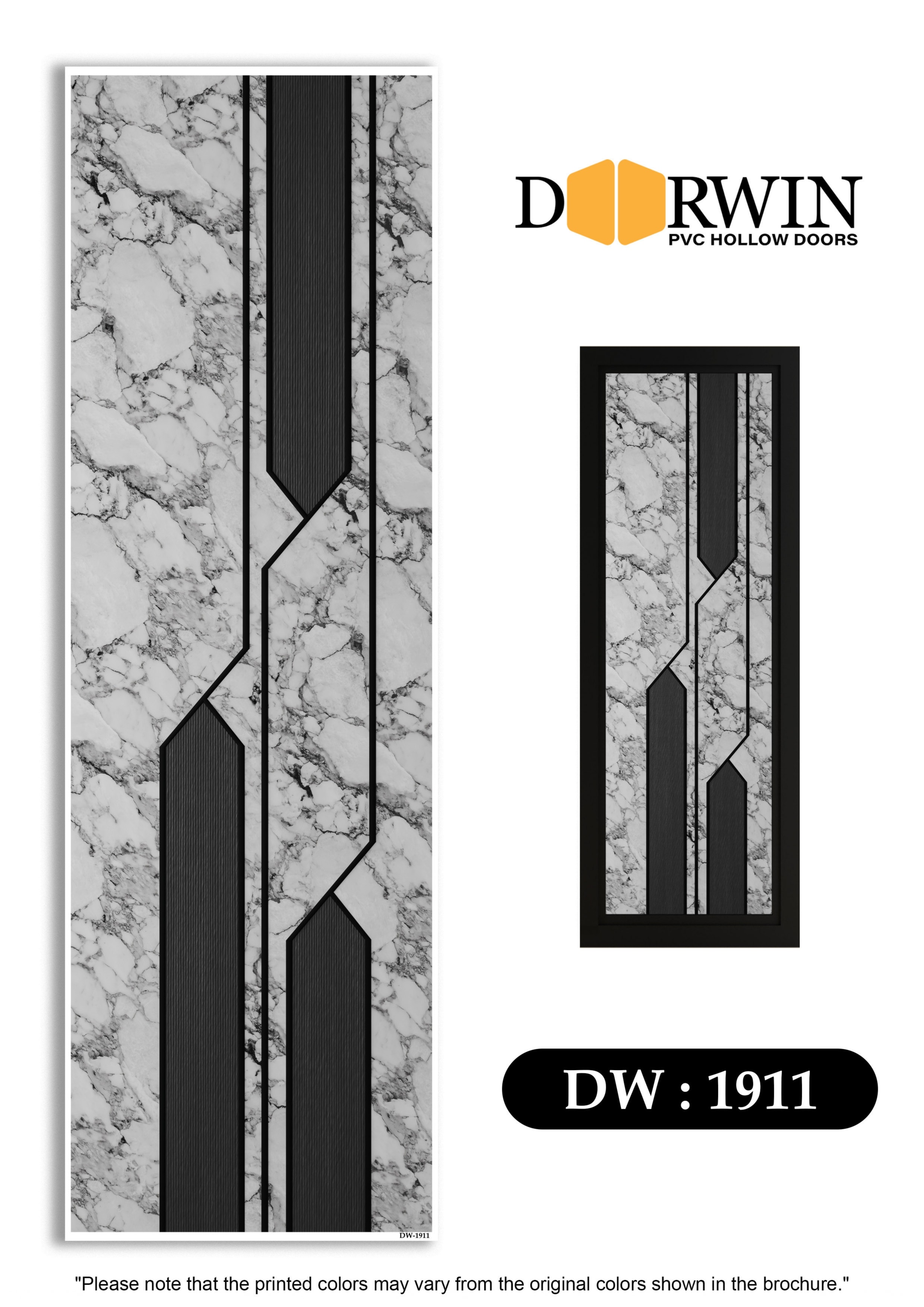 Marble black geometric design