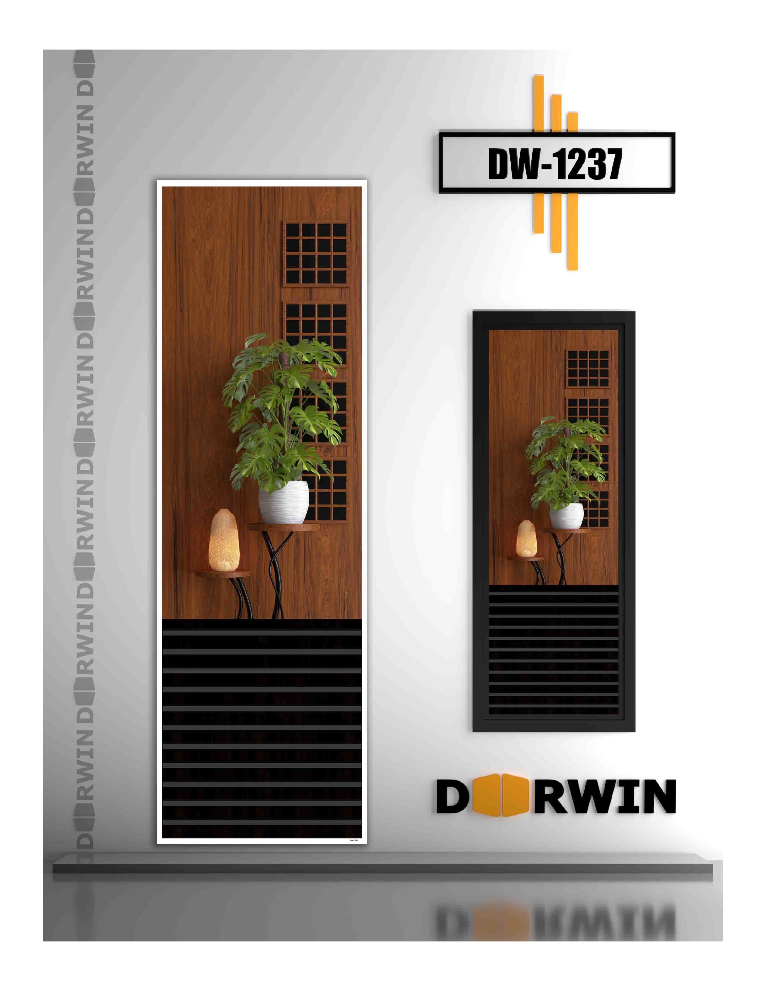 Wooden door — plant pot design