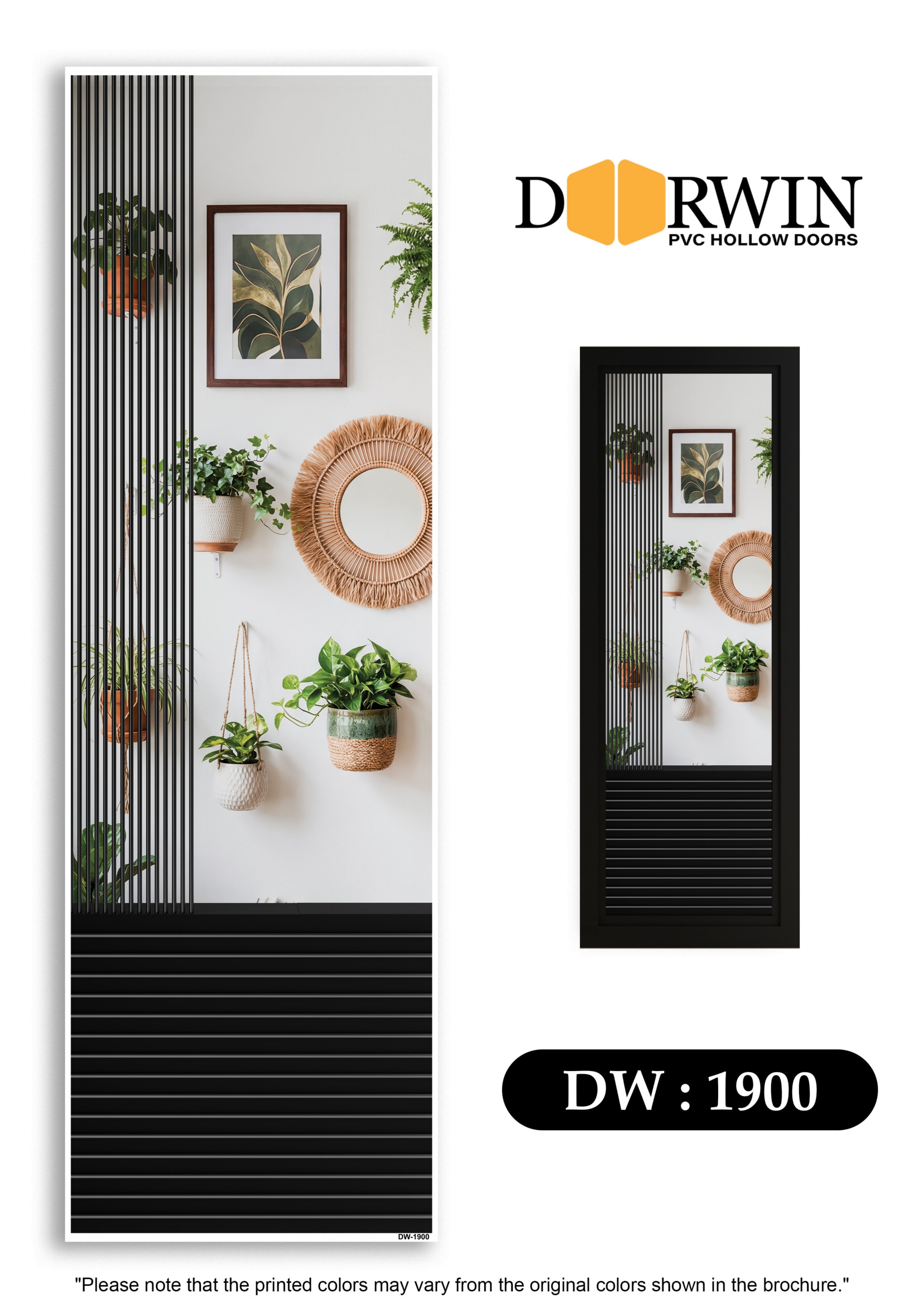 Plant wall decor panel